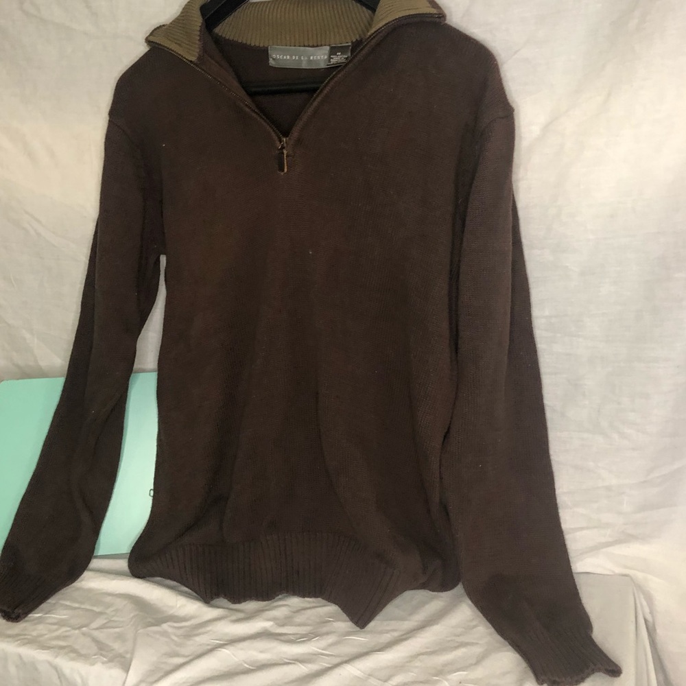 ⭐️Oscar De La Renta Pullover Zip Up - Picture 3 of 4